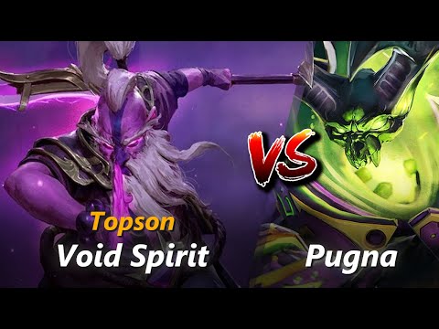 Topson mid Void Spirit vs Pugna | First 10 minutes