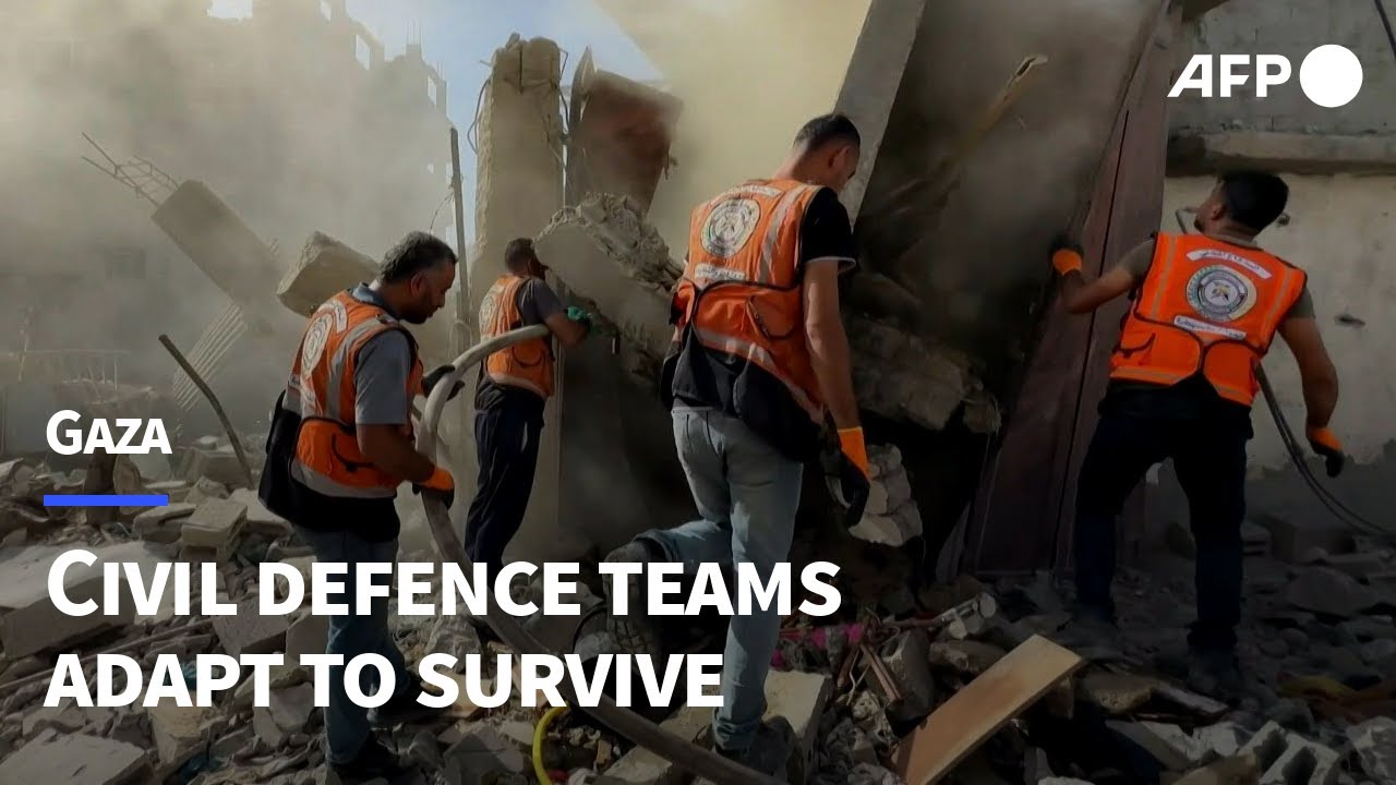 With scarce resources, Gaza's civil defence teams adapt to survive | AFP