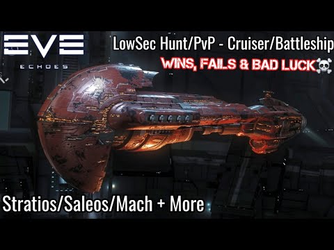 LowSec Hunt/PvP - Cruisers&Battleships - Wins and Fails and Bad Luck Strat/Sael & More