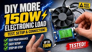 DIY MORE 150W Elektronische Last: Test, Einrichtung & Anschluss für Akkus