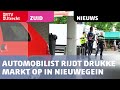 Automobilist rijdt drukke markt op in Nieuwegein tijdens verkeersruzie [RTV Utrecht]