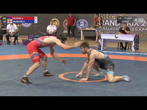 1/4 FS - 70 kg: N. SIRUNYAN (ARM) v. Z. IAKOBISHVILI (GEO)