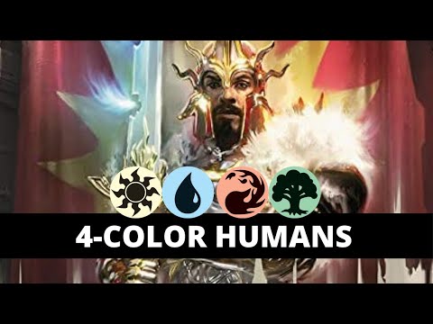 4-COLOR HUMANS Historic Aggro Deck - Magic the Gathering Arena MTG MTGA