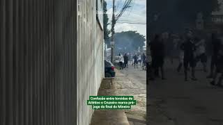 CONFUSÃO ENTRE TORCIDAS DE ATLÉTICO E CRUZEIRO MARCA PRÉ-JOGO DA FINAL DO MINEIRO