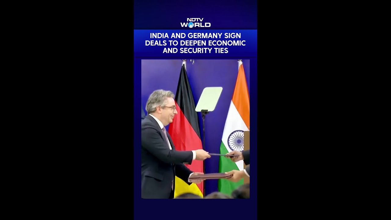 India And Germany Sign Deals To Deepen Economic And Security Ties