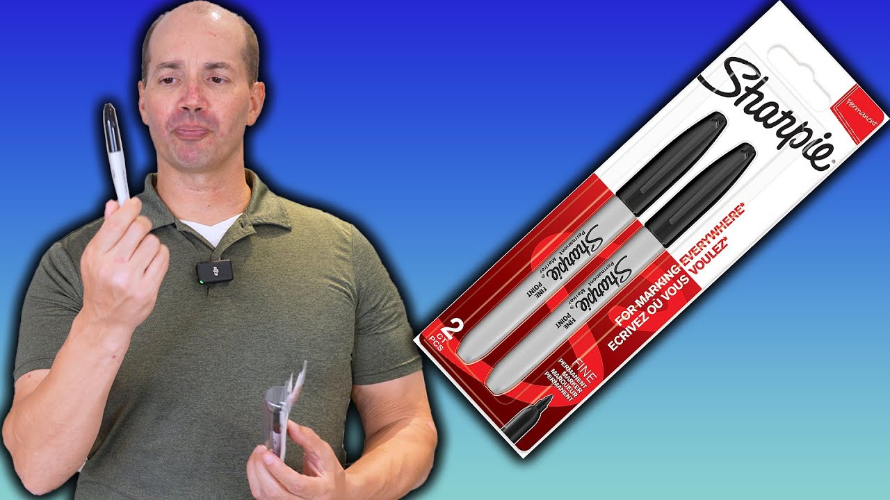Sharpie Black Permanent Markers - Review & Demo