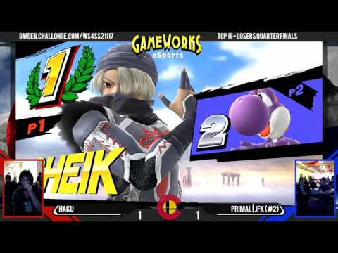Haku (Sheik) Vs. Primal | JFK (Yoshi) - Top 16 LQF