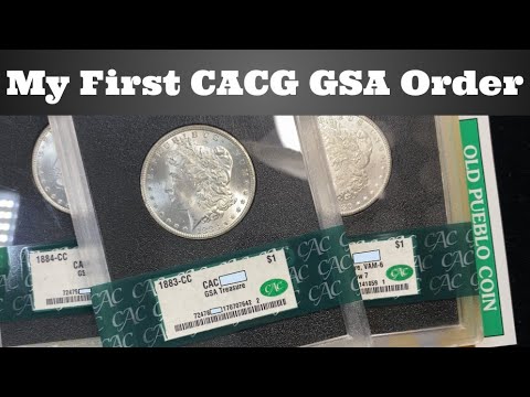 Our First CAC Grading (CACG) GSA Morgan Dollar Submission - Open Box Grade Results