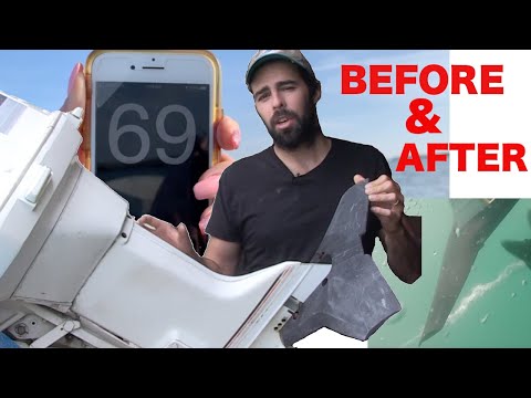 Outboard Hydrofoil Full Comparison ( Before & After )