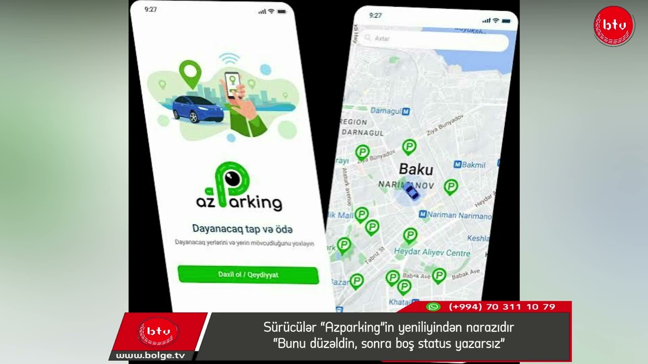 Sürücülər “Azparking”in yeniliyindən narazıdır- “Bunu düzəldin, sonra boş status yazarsız”