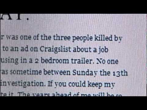 3rd Craigslist Victim