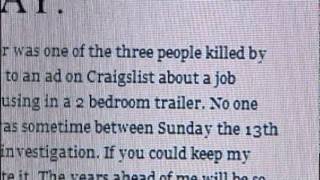 3rd Craigslist Victim