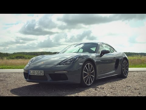 Porsche 718 Cayman Graphite Blue Metallic Design and Drive