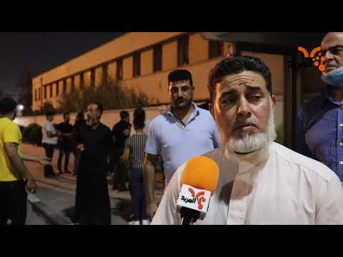 شاهد بالفيديو.. وقفة لمنتسبين في شركة الموانئ للمطالبة بالأرباح والأراضي #المربد