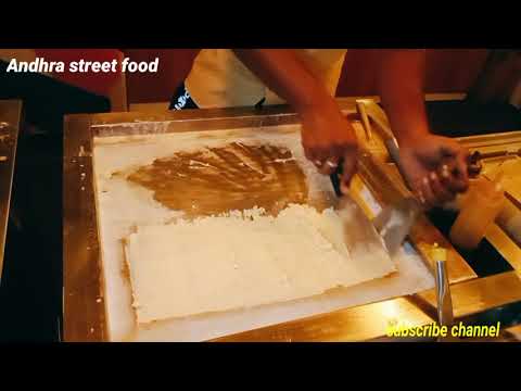 Making Banana 🍌ice cream 🌯rolls |Andhra street food