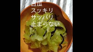 白瓜があったら絶対これ作って #簡単レシピ #料理