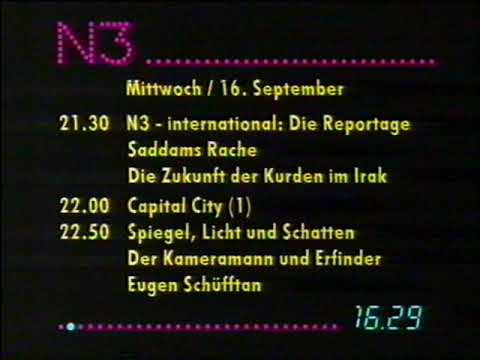 N3 Programmvorschau 16.09.1992