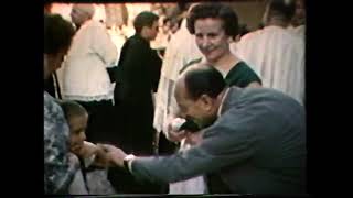 Un curtmetratge de 1956 mostra la benedicció de les campanes de l’església de l’Ametlla