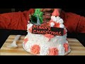 EATING CHRISTMAS CAKE MUKBANG HUNGRY SAAND EATING SHOW