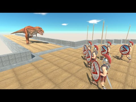 SPARTAN WARRIOR Elite Team as Tower Guardians vs ALL UNITS Animal Revolt Battle Simulator