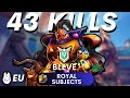 43 Kills BOMB KING MELTS EVERYONE With New ITEM TRIGER SCENT Bleve (Master)  - Paladins Gameplay