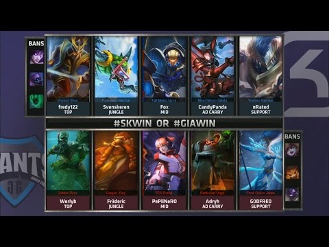 SK vs GIA Game 2 Highlights - SK GAMING vs GIANTS GAMING - Week 6 EU LCS SUMMER 2015