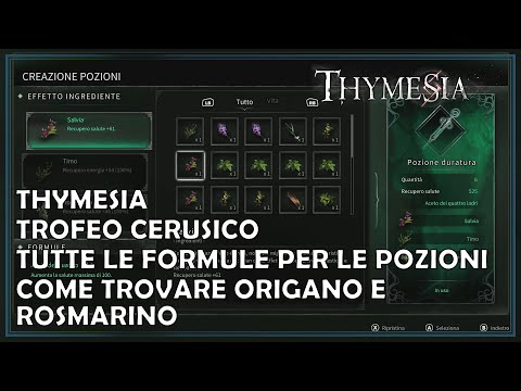 Thymesia Trofeo Cerusico, Origano e Rosmarino e Tutte le Formule