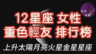 [情報] 12星座女性 重色輕友排行榜