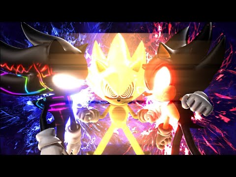 Dark Hyper Sonic y Dark Sonic.exe VS Fleetway Super Sonic (Version doble voz)