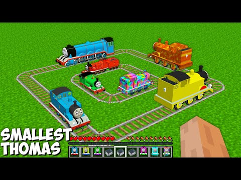 This is NEW Smallest THOMAS THE TANK ENGINE and FRIENDS in Minecraft - Coffin Meme RAINBOW THOMAS