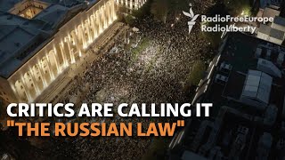 Thousands Protest As Georgian Foreign Agents Bill Reappears In Parliament