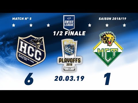 20.03.2019 Acte 5 demi-finale HC La Chaux-de-Fonds -  HC Thurgau (6-1)