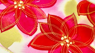 How To Paint Stunning Holiday Poinsettias with Watercolor