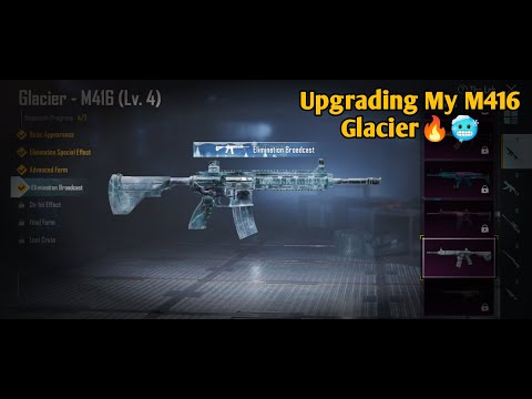 M416 Glacier Upgrading 😍 | 😍Road to LvL 7🔥|  Material create opening🔥
