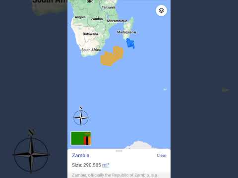 Zambia Vs Bangladesh land area size comparison #shorts #shortsfeed #landarea #country_comparison