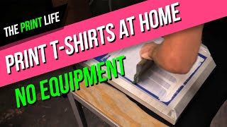 Print t-shirts at home cheap | No Equipment