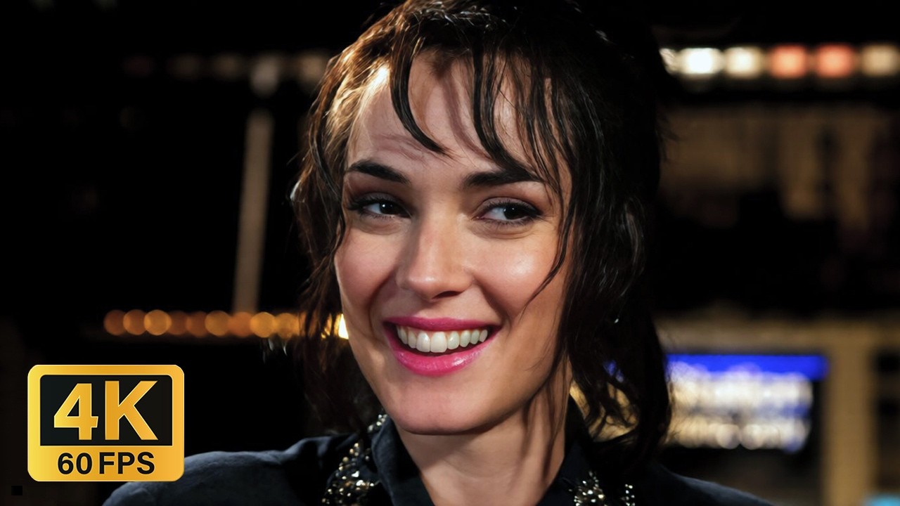 Winona Ryder - Celebrity | 4K 60FPS