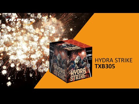 FAJERWERKI TXB305 25S 1.5'' BATERIA HYDRA STRIKE F3 TRIPLEX FIREWORKS