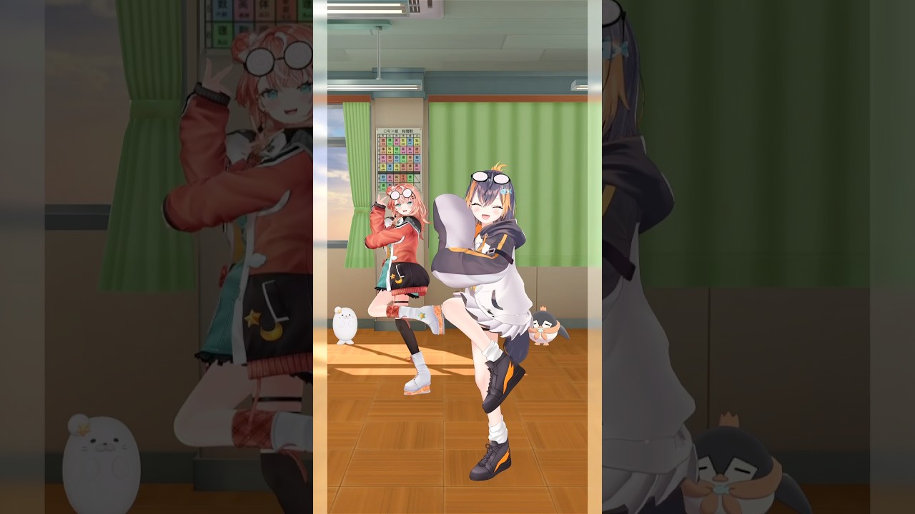 博衣こよりちゃんの「爆ラブ+ケミストリー」  りかしぃと踊ってみたー！🧪💓 #爆ラブ #爆ラブダンス #博衣こより #にじさんじ #ペトラグリン #五十嵐梨花