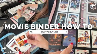 VLOGTOBER DAY 14 | How to Make Movie Binders 🎬 Halloween Week Edition + Cozy Fall Vibes!