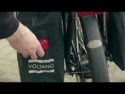 Voltano Dubbele Rolltop Fietstas Volledig Voorgevormd - 50 Liter - Zwart - 100% Waterdicht