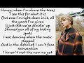 Taylor Swift ~ happiness ~ Lyrics