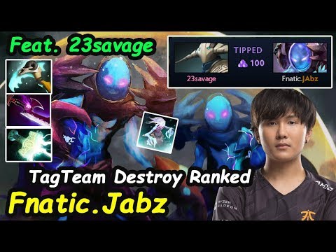 Fnatic Jabz - [Arc Warden] Feat. 23Savage INSANE Damage Twin Of Death Dota 2 7.22 Pro Gameplay
