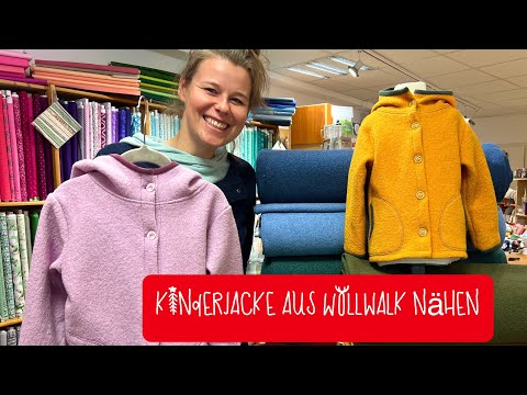 Kinderjacke aus Wollwalk nähen, schön und einfach #handmade
