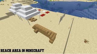 beach area in Minecraft