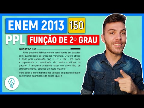 🛑150 Enem 2013 PPL - FUNÇÃO DE 2 GRAU - Uma pequena fábrica vende seus bonés em pacotes com