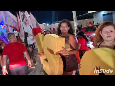 Carreata  em pró de LULA E CADU em Areia Branca- RN