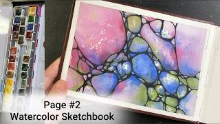Easy Abstract WATERCOLOR & Neurographic Inspired Ink Lines - Page 2 in Paul Rubens Journal - 381