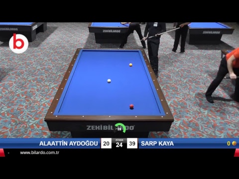 ALAATTİN AYDOĞDU & SARP KAYA Bilardo Maçı - 2019 TÜRKİYE KUPASI 1. ETAP ERKEKLER-E 1/8