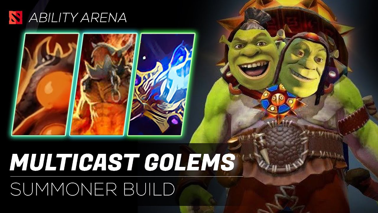 Multicasting Golems - Ability Arena - Dota 2